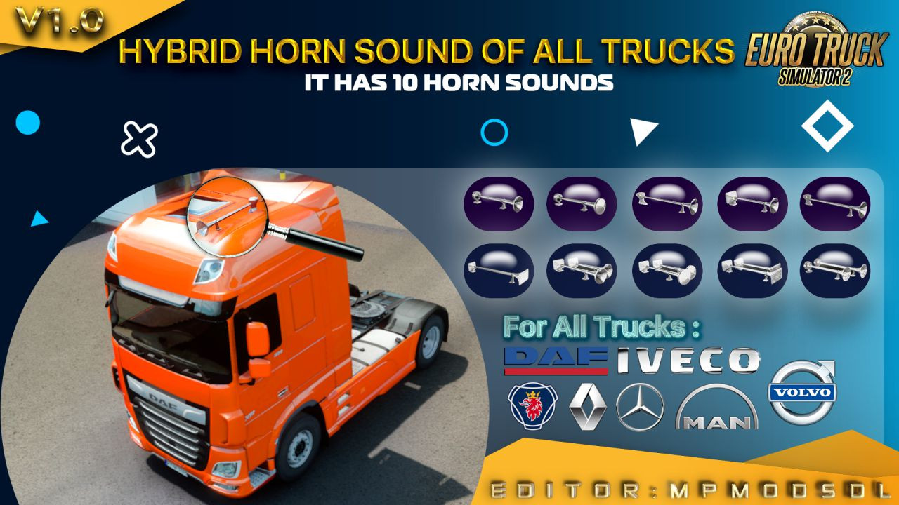 Hybrid Horn Sound oF All Trucks Mod For ETS2 Multiplayer